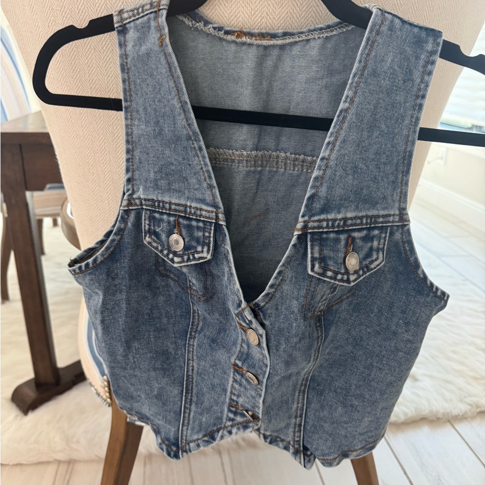 Amazon Women's Blue Denim Vest